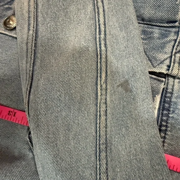 H&M Coachella Floral Embroidered Cropped Denim Jacket Women’s 2 Boho Festival - Picture 7 of 9